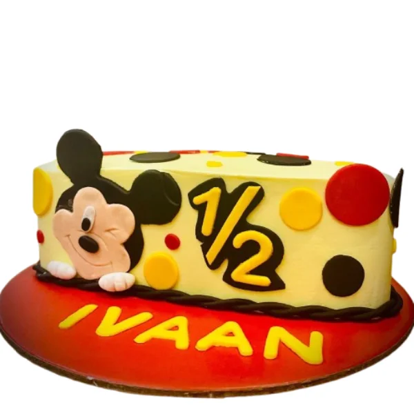 Mickey Themed Chocolate Cake