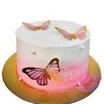 Butterfly Butterscotch Cake