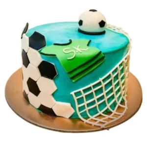 FOOTBALL THEMED MANGO CAKE