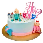 Baby Themed Chocolate Cake