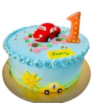 Car Themed Butterscoth Cake