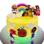 Cocomelon Themed Chocolate Cake