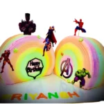 Avengers Themed Chocolate Truffle Cake