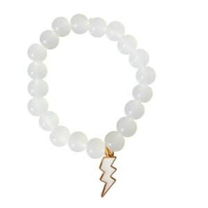 premium white thunderstorm bracelet