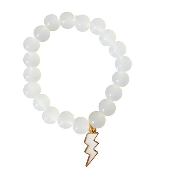 premium white thunderstorm bracelet