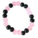 Classic Beads Black and Pink Bracelet