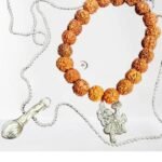Mace Gada Pendant With Rudraksha