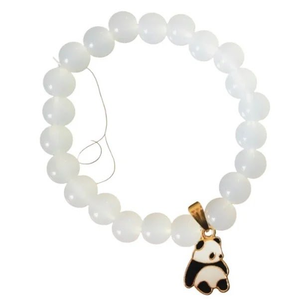 premium white panda bracelet