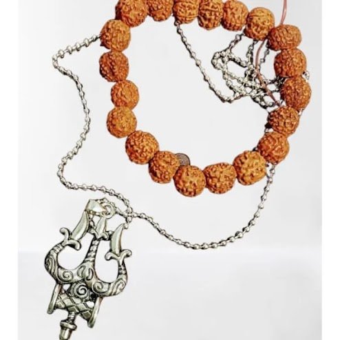Rudraksha Bracelet and Shiva Pendant
