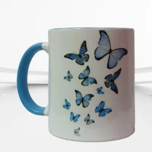 Blue butterfly Printed coffee Mug