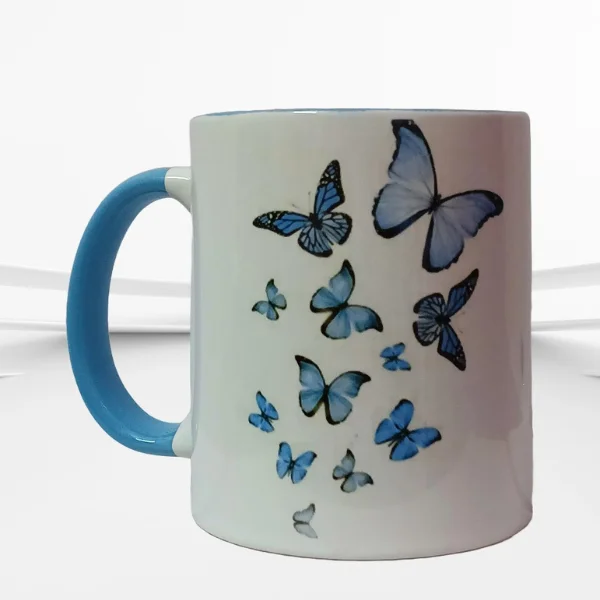 Blue butterfly Printed coffee Mug