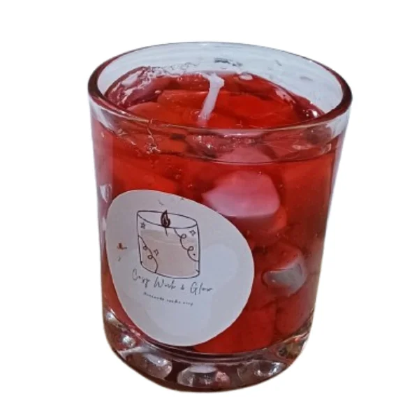 Jel Mini Heart Glass Candle