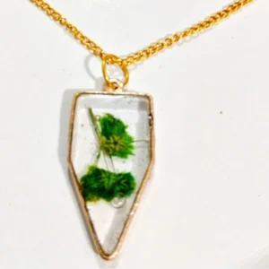 Flower Preserved Resin Pendent