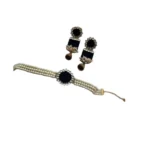 Black Pearl Kundan Choker
